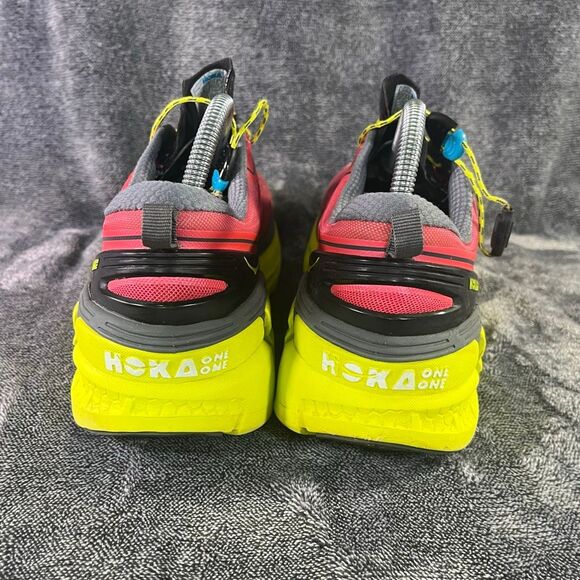 Hoka One One W Conquest Women’s Size 9.5 Running Shoes Pink Yellow Cushioning - Picture 4 of 10
